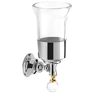 Стакан для ванной Webert Karenina KA500301017, хром/золото