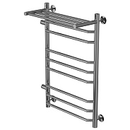 Полотенцесушитель MIXLINE МИРА  80х50х50 г2 (1'' НР, 8 перекладин + ПОЛКА, левое подкл) водяной (556676)