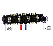 Внутренняя часть Almar назначение-настенный встраиваемый смеситель для ванны и душа (E169000)