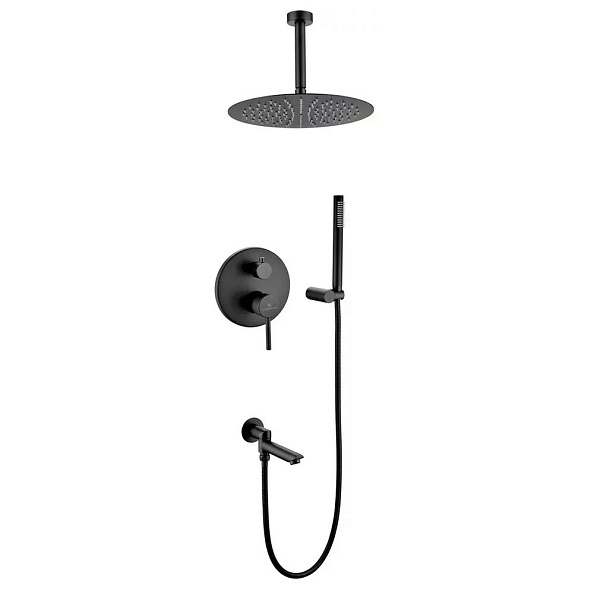 Душевая система встраиваемая Grocenberg GB5099BL-2, черный