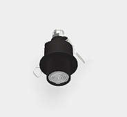 Микродуш Fima Carlo Frattini Waterdot, Texture G, скрытый с пружинным креплением, тип струи-дождь (Rain), черный матовый (F3710GRNS)