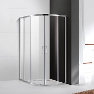 Душевой уголок Cezares Molveno 100x80x195 мм, полукруглый, хром (MOLVENO-RH-2-100/80-C-Cr-IV)