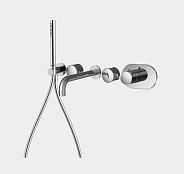 Смеситель для душа Fima Carlo Frattini Fimatherm, G Collection, на 2 потребителя, черный матовый (F5629X2GNS)