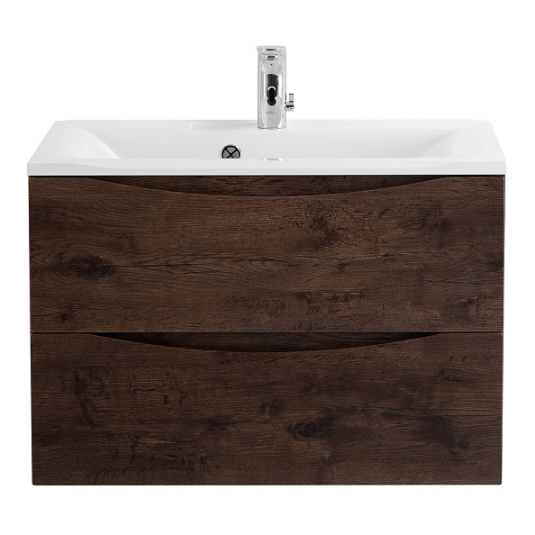 База под раковину подвесная BelBagno Marino 750х500х450 мм, Rovere Moro (MARINO-750-2C-SO-RW-P)