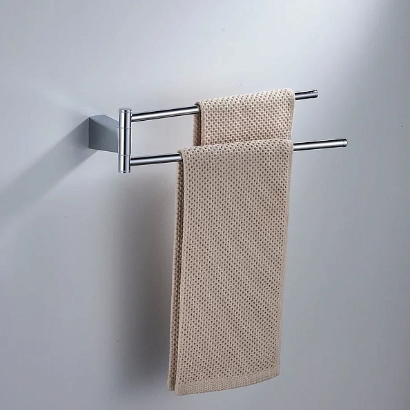 Полотенцедержатель поворотный двойной Shevanik SG5707, хром