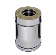 Труба сэндвич 0,25м Ferrum HF 30-50 (430/0,8мм + нерж.) Ф160х250