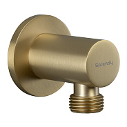 Шланговое подсоединение Splendy круглый отражатель без держателя золото матовое брашированное (AA215NRLGM)