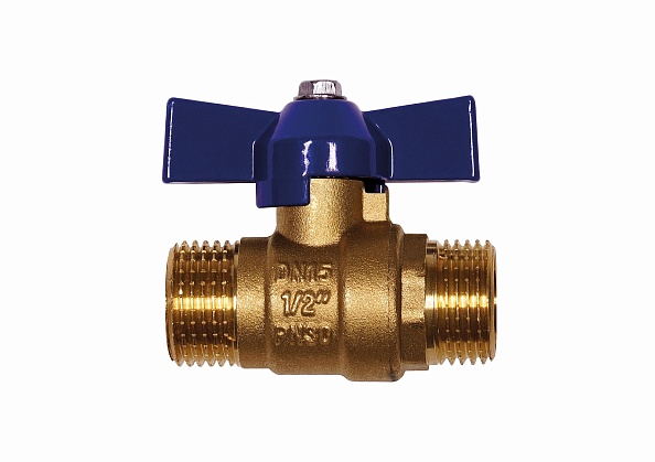 Кран шаровой RM-L НР-НР 1/2 муфтовый бабочка Ду15 Ру30 (11Б27п1)