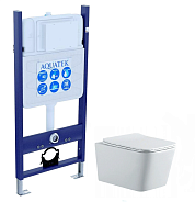 SET AQUATEK ЛИБРА N-14 (рама AQUATEK Standard INS-0000014(без клавиши и крепежа)+унитаз ЛИБРА New AQ0530N-00 с тонким сиденьем soft-close