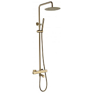 Душевая система с термостатом Grocenberg GB7005MG, матовое золото