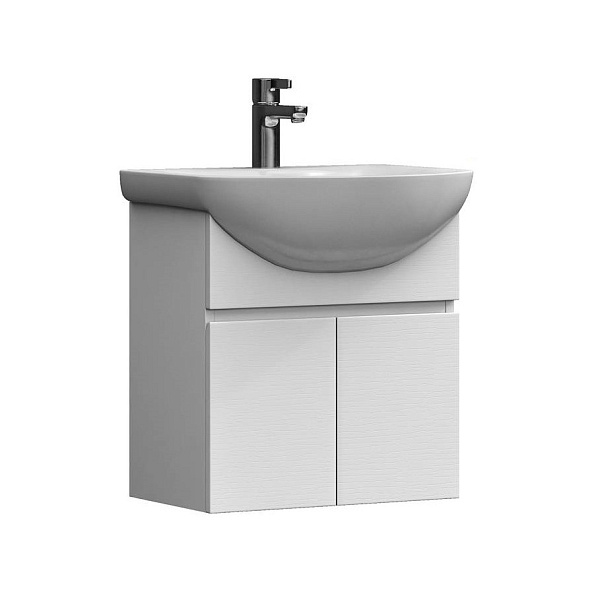 Тумба с раковиной подвесная VIGO Wing tp.WIN.BAL.60.2D белый, 60 см