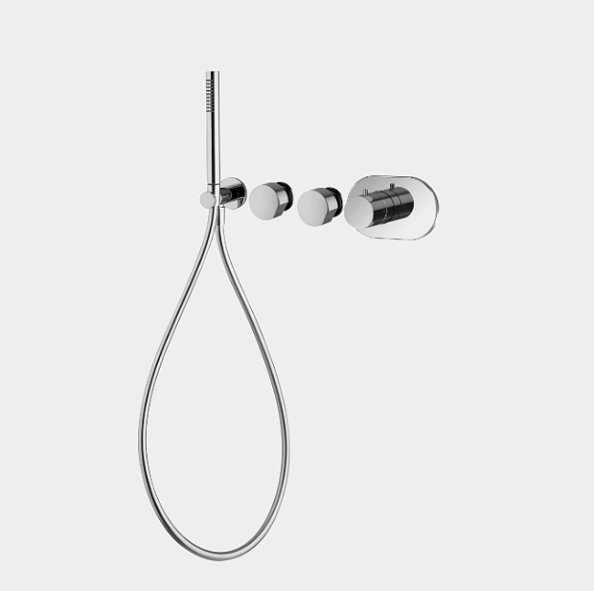 Смеситель для душа Fima Carlo Frattini Fimatherm, черный хром (F3178X2CN)