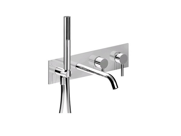 Смеситель для ванны и душа Fantini Nostromo, хром (50 02 E821B)