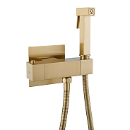 Гигиенический душ с термостатом Rose R965G, золотой сатин