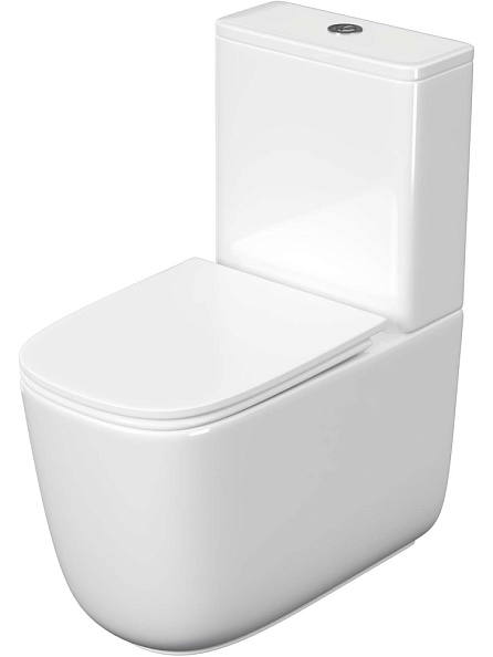 Унитаз-компакт напольный Aquatek Optima Plus Square безободковый, торнадо (AQ4451-00)