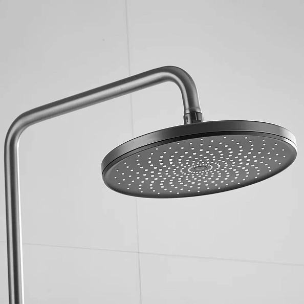 Душевая система Shevanik S8336T, оружейная сталь