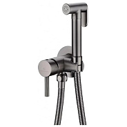 Гигиенический душ со смесителем встраиваемый Grocenberg GB001BG, графит