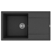 Мойка кухонная иск. камень Флорентина "Липси-860" 860х510 черный FG (20.130.D0860.102)