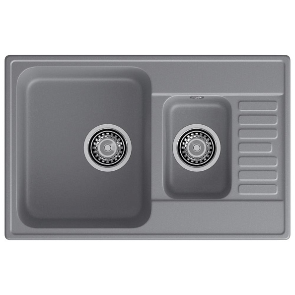 Кухонная мойка GranFest QUARZ 21К, темно-серый