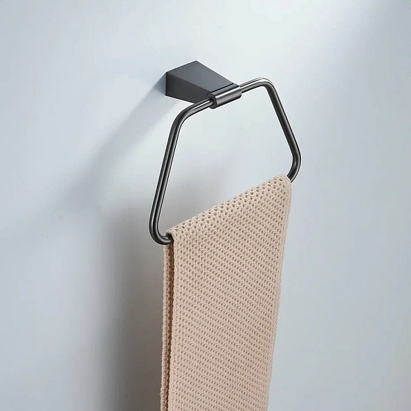 Кольцо для полотенец Shevanik SG5706T, оружейная сталь