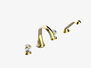 Смеситель для ванны и душа THG Dahlia, золото светлое (A41 F30 112B/W)