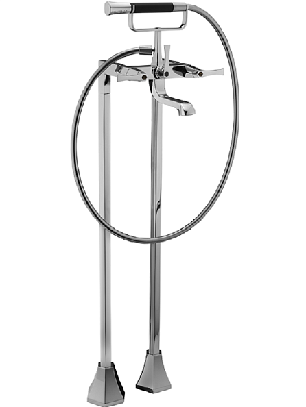 Смеситель для ванны Cisal Chérie, Chrome/Night Black (CF0042006T)