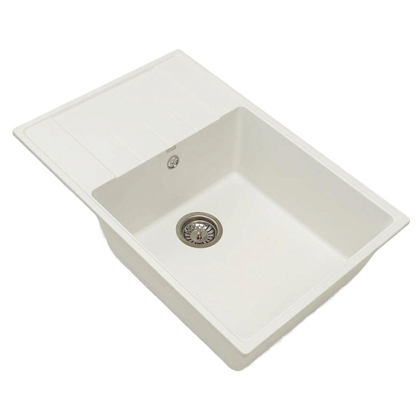 Кухонная мойка Grandex Aqua Topline 600211, белый