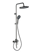 AQ2740BGM ЛУГАНО душевая система (смеситель для ванны) 255 мм, оружейная сталь