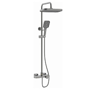 Душевая система с термостатом Rose R1896T-6, пепельный