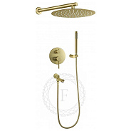 Душевая система встраиваемая FILARETE Roun FL1020MG, матовое золото
