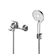 Смеситель для ванны с душем DQ Leipzig короткий излив хром (DA1763201)