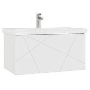 Тумба с раковиной подвесная VIGO Geometry 035, 80 см