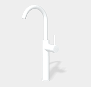 Смеситель для раковины Fima Carlo Frattini Spillo Up, белый матовый (F3041/HBS)