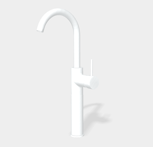 Смеситель для раковины Fima Carlo Frattini Spillo Up, белый матовый (F3041/HBS)