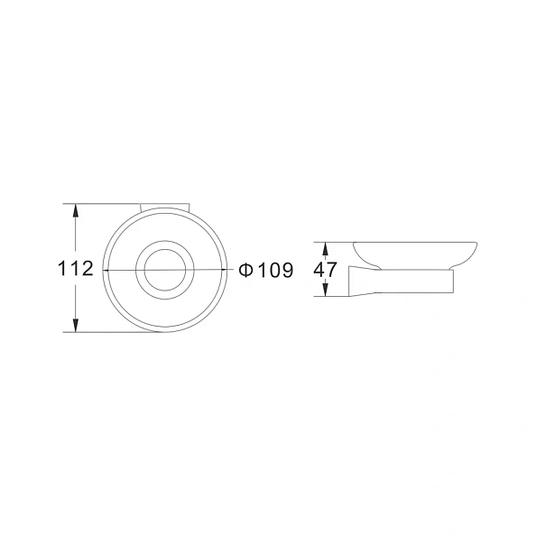 Мыльница Shevanik SG5703C, белый