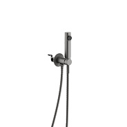 Смеситель с гигиенической лейкой оружейная сталь (B55804-3)