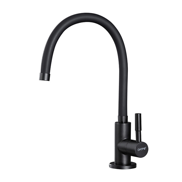 Смеситель для кухни с гибким изливом GAPPO G1052-96, черный