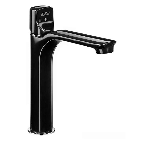 Смеситель для раковины E.C.A MYRA 185, черный хром (104508983EX)