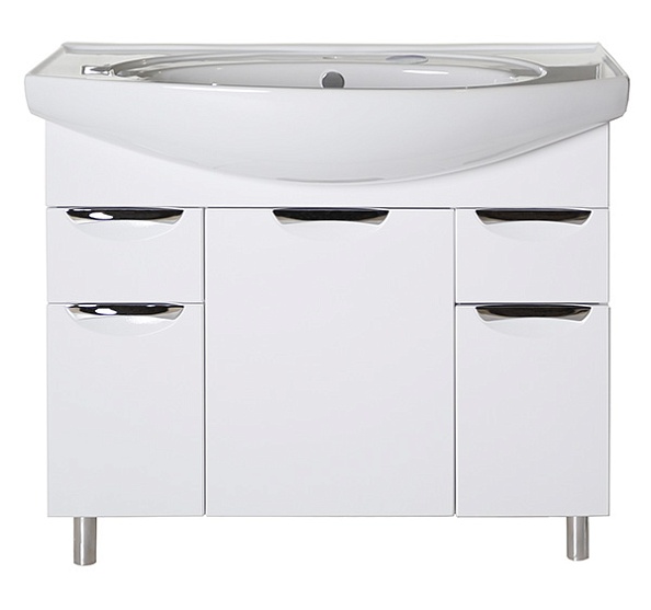 Тумба ASB-Mebel Мессина 100 под раковину Энигма 100 (9622)