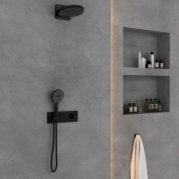 Душевой комплект Vincea VSFW-422TI1MB встраиваемый, черный