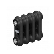 Стальной трубчатый радиатор Rifar Tubog 2018 B1, 4 секции антрацит, боковое подключение