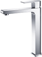 AQ1404CR ЛИРА смеситель для раковины высокий 237, без донного клапана