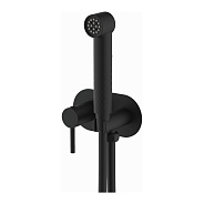 Смеситель Splenka S96.52.06 с гигиеническим душем встраиваемый, черный