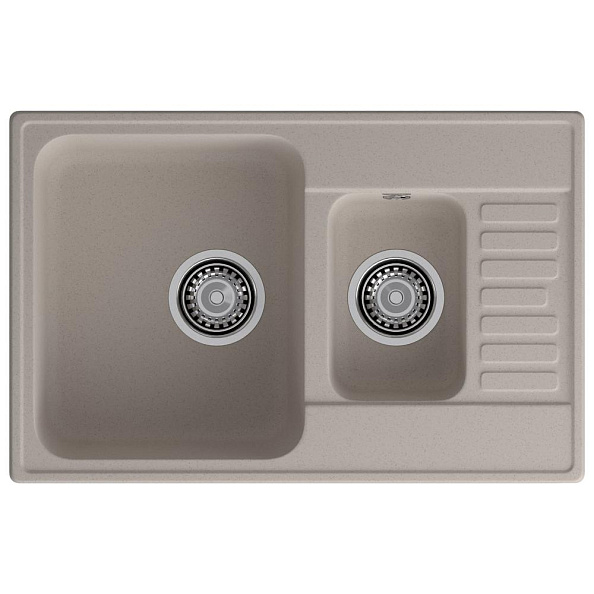 Кухонная мойка GranFest QUARZ 21К, песочный