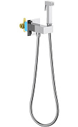 AQ1025CR ЛИРА комплект для гигиенического душа встроенный (смеситель c прогрессивным картриджем + гигиеническая лейка + шланг)