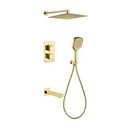 Душевая система встраиваемая Grocenberg GB5050GO, золото