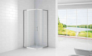 Душевой уголок Cezares Eco 90x90x190 мм, квадратный, хром (ECO-O-A-2-90-C-Cr)