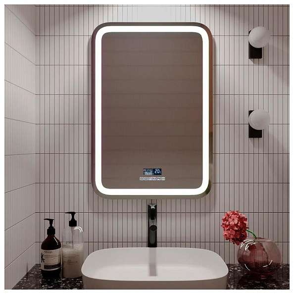 Зеркало Silver Mirrors Мальта 6 550х800 (модуль мфм+подогрев, выключатель-сенсор)