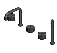 Смеситель для ванны и душа Quadro design Stereo, золото черное (16 98 ON)