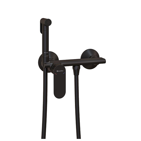 Гигиенический душ со смесителем Knotlor FHS01S0BL, черный